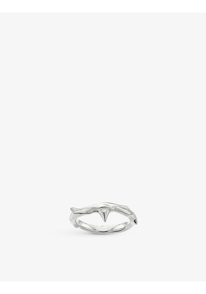 Rose Thorn sterling silver ring