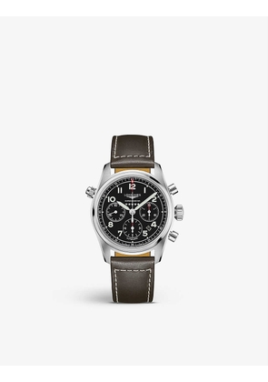 L3.820.4.53.0 Spirit stainless steel and leather watch