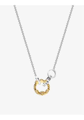 Together Crown sterling silver and 18ct yellow gold-plated necklace