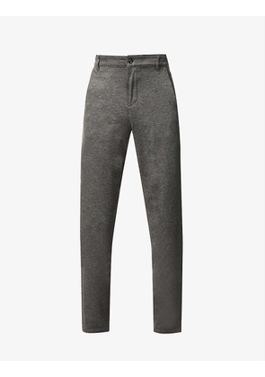 Travel slim-fit tapered stretch-woven trousers