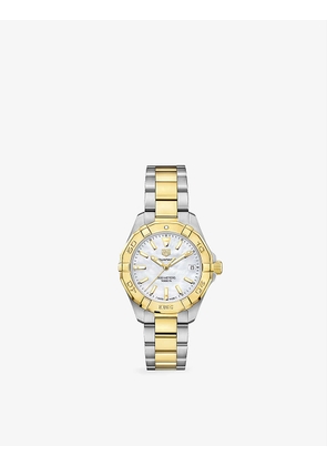 WBD1320.BB0320 Aquaracer 18ct yellow gold-plated stainless-steel quartz watch