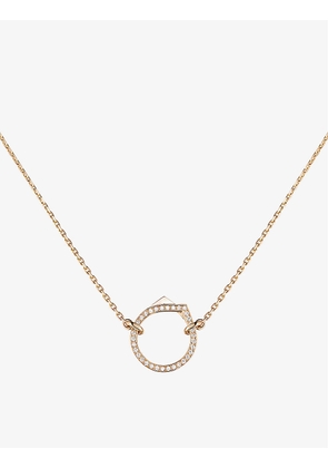 Antifer 18ct rose-gold and 0.20ct white diamond necklace