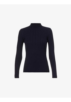 Jazz high-neck knitted top