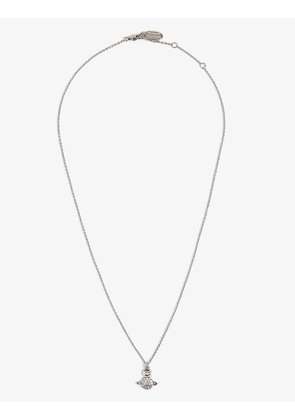 Tamia Orb silver-tone brass pendant necklace