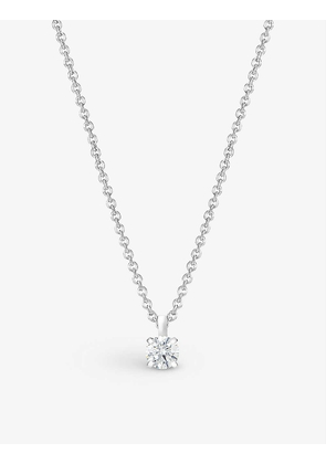 DB Classic platinum and 0.20ct brilliant-cut diamond necklace