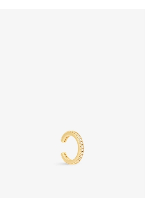 18ct Yellow Gold-Plated Brass And Cubic Zirconia Ear Cuff