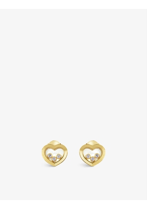 Happy Diamonds 18ct yellow-gold and diamond earrings