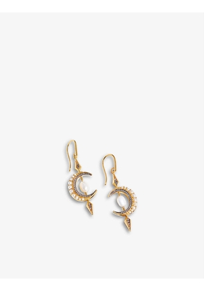 Harris Reed x Missoma 18ct recycled yellow gold-plated vermeil sterling-silver, pearl and cubic zirconia earrings