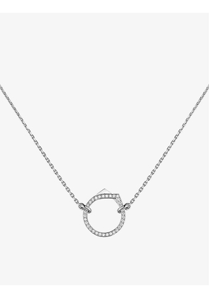 Antifer 18ct white-gold and 0.20ct diamond necklace
