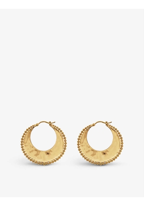 Deia recycled 18ct yellow gold-plated vermeil sterling-silver hoop earrings
