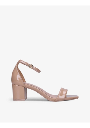 Second Skin heeled faux-leather sandals