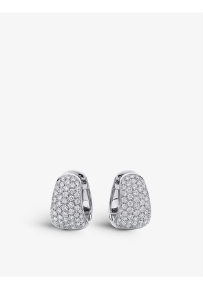 Classics 18ct white-gold and 1.27ct diamond earrings