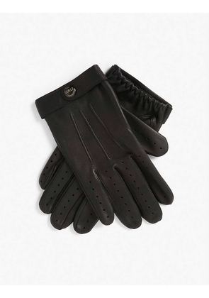 Fleming perforated leather driving gloves