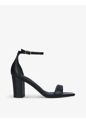 Second Skin faux-leather heeled sandals