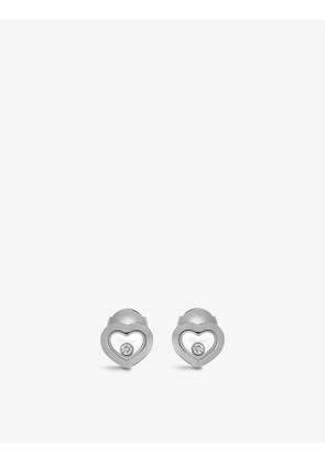 Happy Diamonds 18ct white-gold and 0.10ct diamond earrings