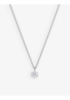 Heaven 18ct white-gold and 0.5ct brilliant-cut diamond pendant necklace