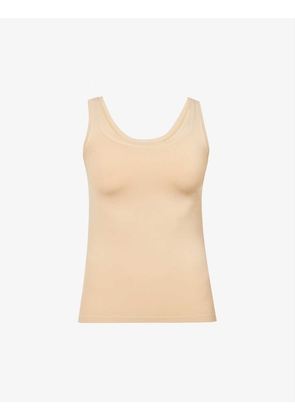 Touch Feeling scooped stretch-jersey top