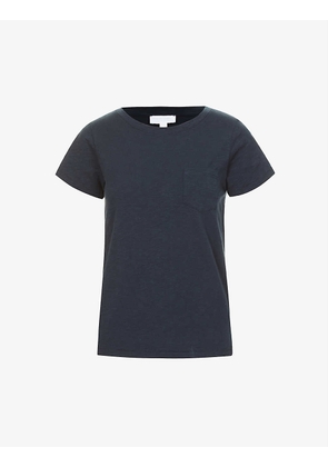 Round-neck organic-cotton T-shirt