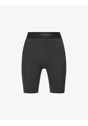ESSENTIALS branded-waistband stretch-cotton shorts
