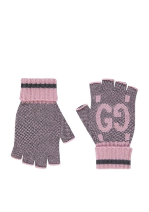 Gucci Cashmere GG Fingerless Gloves