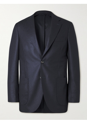 Drake's - Virgin Wool-Flannel Suit Jacket - Men - Blue - UK/US 36