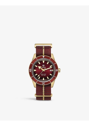 R32504407 Captain Cook Automatic bronze and textile watch