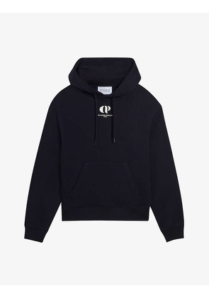 Logo-embroidered organic cotton-blend hoody