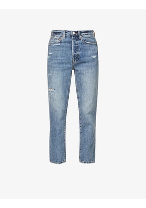 Charlie high-rise stretch-cotton jeans