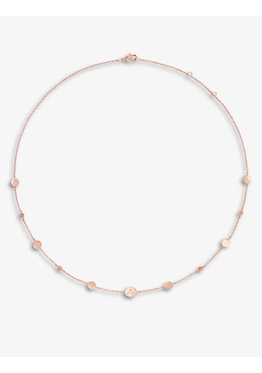 Personalised Pastille Initial 18ct rose gold-plated brass necklace