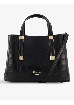 Dinkydorrie logo-embossed faux-leather tote bag