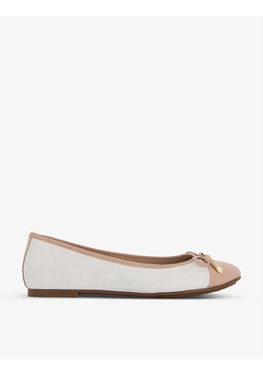 Hartyln round-toe leather ballet pumps