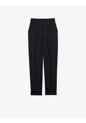 Pala tapered-leg stretch wool-blend trousers