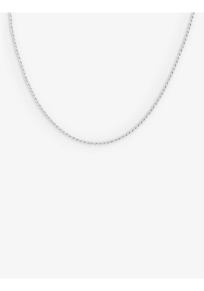 Rope sterling-silver chain necklace