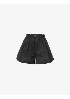 Exploded high-rise shell shorts