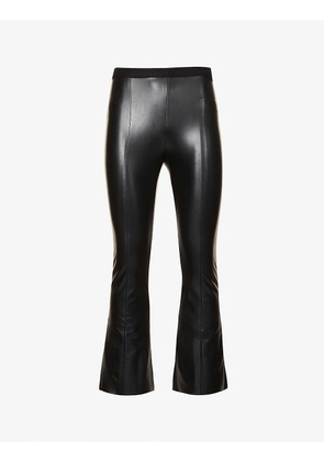 Jenna Trousers high-rise faux-leather trousers