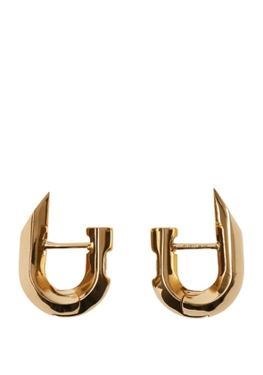 Burberry Gold-Plated Hollow Spike Hoop Earrings