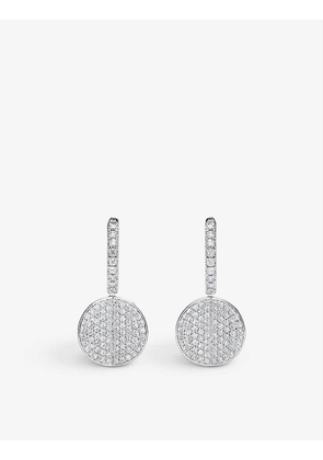 B Dimension 18ct white-gold and 0.95ct brilliant-cut diamond earrings
