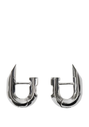 Burberry Hollow Spike Hoop Earrings