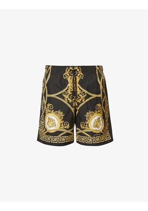 Baroque-print relaxed-fit swim shorts