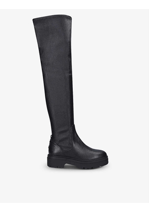 Sincere thigh-high leather boots
