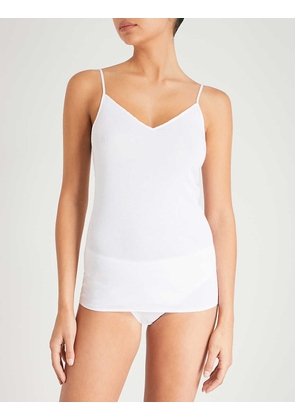 Hanro Women's White Seamless Cotton Camisole, Size: XS