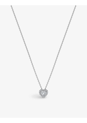 Aura Heart 18ct white-gold and 0.29ct brilliant-cut diamond necklace