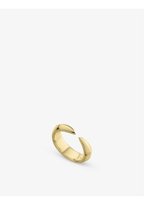 Arc yellow gold-plated vermeil ring