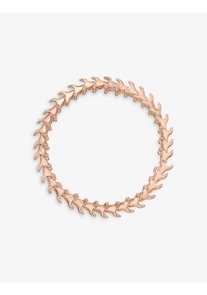 Serpent Trace slim rose gold-plated vermeil silver bracelet