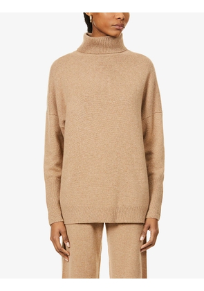 Roll-neck relaxed-fit cashmere jumper