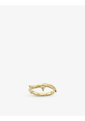 Rose Thorn yellow gold-plated vermeil ring