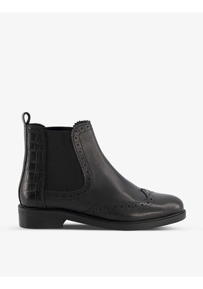 Quest brogue-detail leather ankle boots