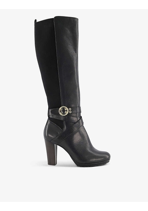 Sabrena heeled knee-high leather boots