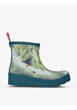 Good Nature graphic-print rubber ankle boots