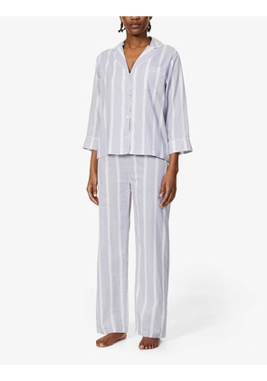 Striped cotton pyjama set